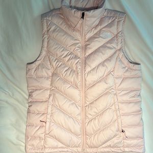 Pink North Face 550 vest NWOT